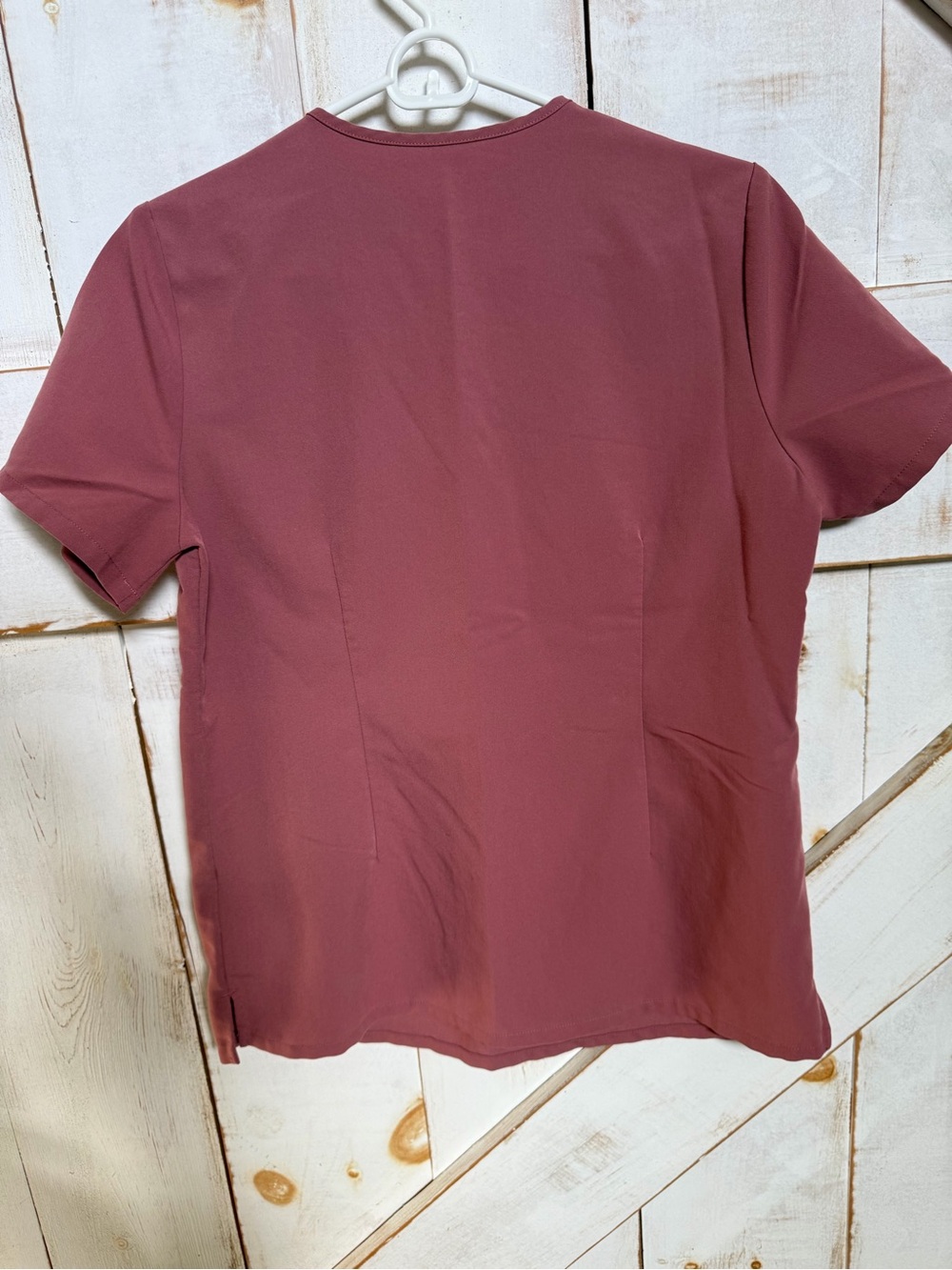 Women's Relaxed Drawstring Scrub Pants and Top Dusty Rose - Picture 6 of 11